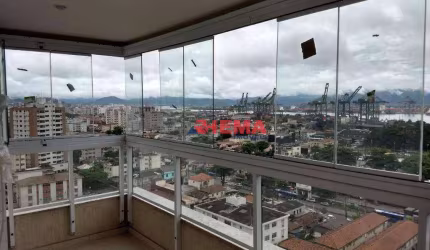 Apartamento com 2 dormitórios para alugar, 77 m² por R$ 6.900,01/mês - Ponta da Praia - Santos/SP
