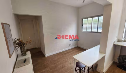 Apartamento com 1 dormitório à venda, 48 m² por R$ 400.000,00 - Boqueirão - Santos/SP