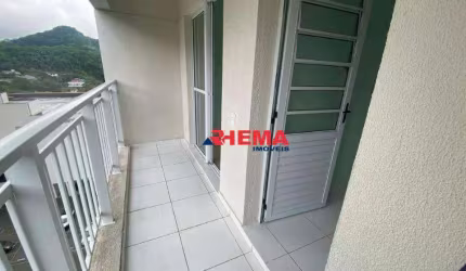 Apartamento com 2 dormitórios para alugar, 58 m² por R$ 2.788,00/mês - Morro de Nova Cintra - Santos/SP