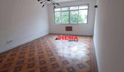 Apartamento com 3 dormitórios para alugar, 130 m² por R$ 4.500,01/mês - Gonzaga - Santos/SP