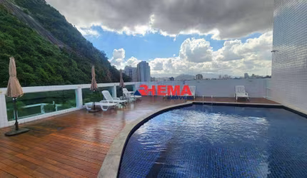 Apartamento com 2 dormitórios para alugar, 68 m² por R$ 4.000,02/mês - Marapé - Santos/SP