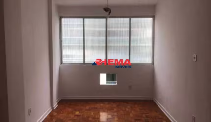 Apartamento com 1 dormitório para alugar, 38 m² por R$ 2.580,00/mês - Gonzaga - Santos/SP