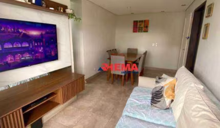 Apartamento com 2 dormitórios à venda, 56 m² por R$ 350.000,00 - Morro de Nova Cintra - Santos/SP