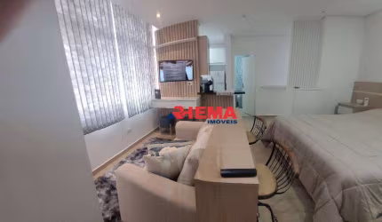 Kitnet com 1 dormitório à venda, 36 m² por R$ 319.000,00 - Aparecida - Santos/SP