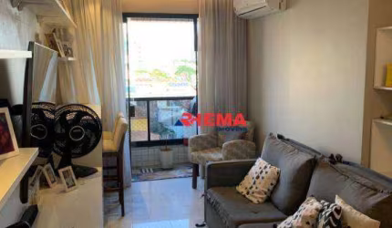 Apartamento com 2 dormitórios à venda, 88 m² por R$ 630.000,00 - Aparecida - Santos/SP
