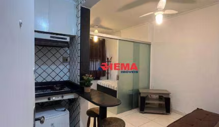 Sala-living para alugar, 27 m² por R$ 1.850/mês - Aparecida - Santos/SP
