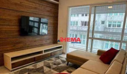 Apartamento com 2 dormitórios para alugar, 85 m² por R$ 6.200,01/mês - Gonzaga - Santos/SP