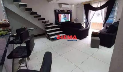 Sobrado com 5 dormitórios à venda, 368 m² por R$ 1.810.000,00 - Marapé - Santos/SP