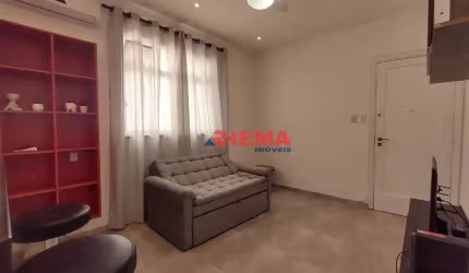 Apartamento com 1 dormitório à venda, 55 m² por R$ 340.000,00 - Boqueirão - Santos/SP