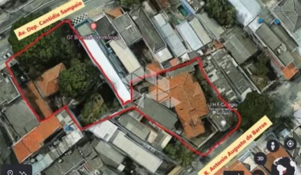 Terreno à venda na Avenida Deputado Cantídio Sampaio, 323, Vila Souza, São Paulo por R$ 3.817.000