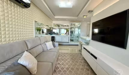 Apê lindo de 2 dormitórios com suíte totalmente mobiliado!