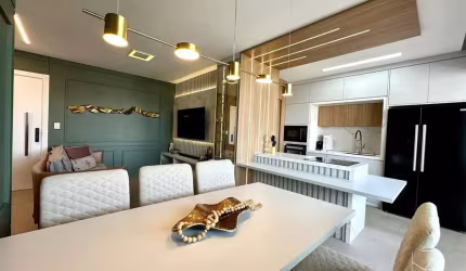 Apartamento à Venda no Bairro Campinas - São José, SC | 2 Suítes, Mobiliado, DON Residence