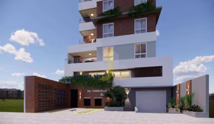 Apartamento de 2 quartos e sacada com churrasqueira no Coqueiral