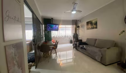 Apartamento Mobiliado à Venda em Pompéia, Santos – 2 Dormitórios, Vista Mar, R$ 755.000