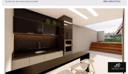 Cobertura duplex à venda, 3 quartos, 1 suíte, 2 vagas, Rio Branco - Belo Horizonte/MG