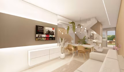 Casa duplex, 02 Quartos, 02 Suites, 02 Vagas.
