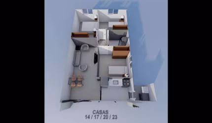 3 QUARTOS+CONDOMÍNIO FECHADO+CASAS PLANAS INDIVIDUAIS+NÃO GEMINADAS+