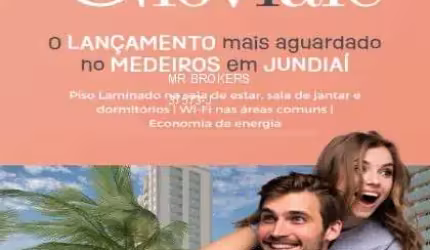 Lançamento de Apartamento com 2 dormitórios em Jundiaí- Residencial Gioviale- Bairro Medeiros