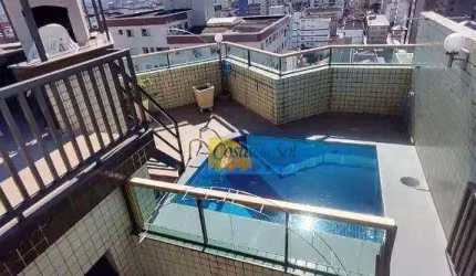 Cobertura com 2 dormitórios à venda, 179 m² por R$ 750.000,00 - Canto do Forte - Praia Grande/SP
