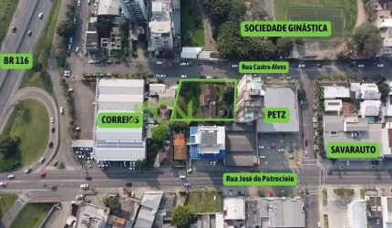 Área com 1409,98m², na Castro Alves, Rio Branco, Novo Hamburgo