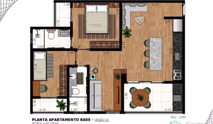 Apartamento em Palmeiras de São José