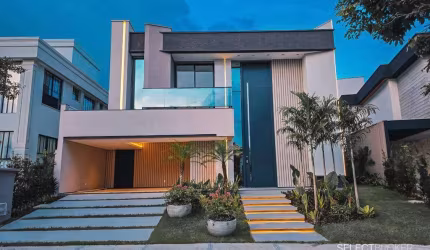 Cond. Azur Condomínio Lago, Casa Estilo Moderno, 465m², 5 Quartos, Centro, Eusébio/CE