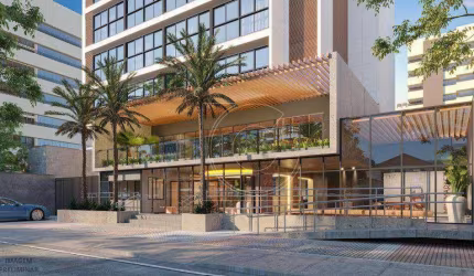 J. Studios Meireles, Studios 25,60m³ e  Apartamentos 36,31m², 1 suíte, Meireles, Fortaleza/CE.