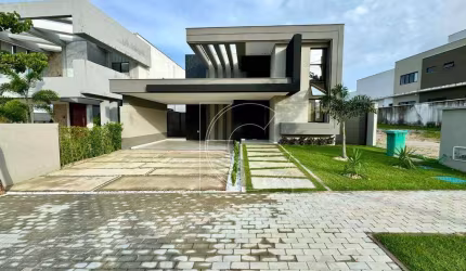 Casa Plana, Alto Padrão, Cidade Alpha, 175m², 3 quartos, Residencial Terras 1, Eusébio/CE.