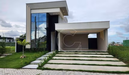 Cidade Alpha Terras, Casa Plana, Alto Padrão, 142,61m², 3 quartos, Cidade Alpha, Eusébio/CE.