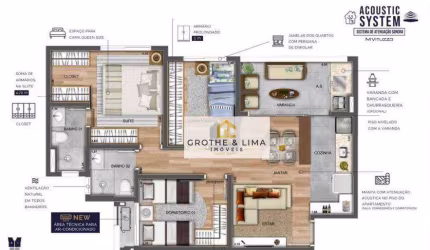 Apartamento com 3 dormitórios à venda, 71 m² por R$ 542.000,00 - Vila Industrial - São José dos Campos/SP