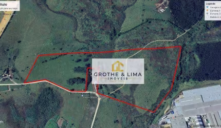 Área à venda, 300000 m² por R$ 15.900.000,00 - Aterrado - Lorena/SP