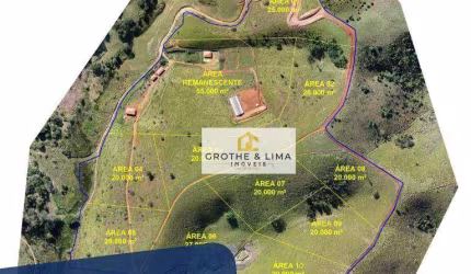Chácara com documentação e registro em cartorio à venda, 20000 m² por R$ 300.000 - Capivari - Jambeiro/SP