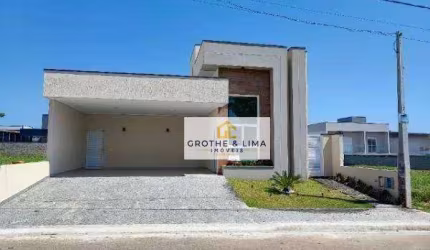 Casa nova com 3 dormitórios, 1 suíte à venda, 150 m² com churrasqueira e piscina - Residencial Terras Do Vale