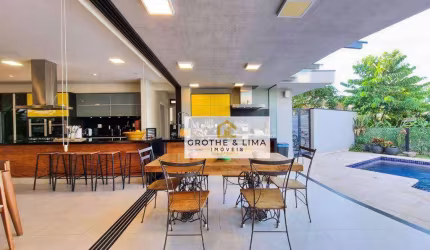 Luxuosa casa com 701 m² de área total em condomínio fechado Golfe