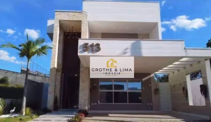 Sobrado TOP Espetacular á venda - 4 suítes, AC: 368m² - AT: 355m² local excelente, fácil acesso a Taubaté e Tremembé - Bairro dos Guedes - Tremembé/SP