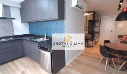 Apartamento Flat Mobiliado - 1 Dormitórios - Edifício Moriah - Jardim Aquarius - 40m².
