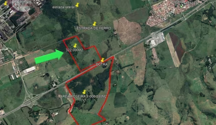 Área à venda, 322000 m² por R$ 41.860.000,00 - Pirapitingui - Roseira/SP