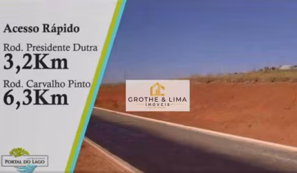 Lote de 203m² à venda no Portal do Lago - Caçapava