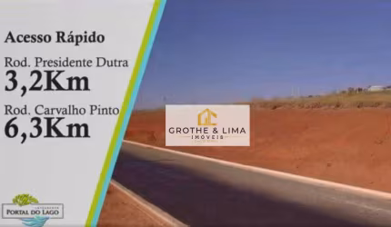 Lote de 197m² à venda no loteamento Portal do Lago - Caçapava