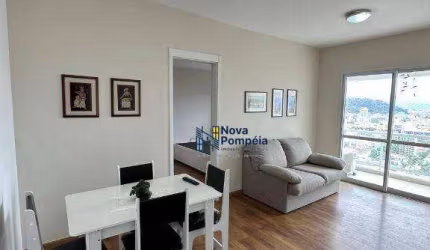 Apartamento com 1 dormitório para alugar, 47 m² por R$ 4.200/mês - Boqueirão - Santos/SP