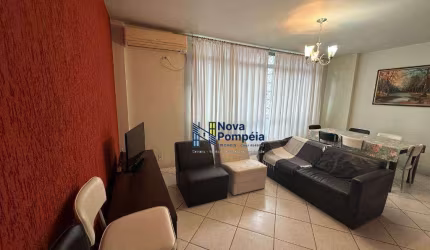 Apartamento com 2 dormitórios para alugar por R$ 4.300/mês - Pompéia - Santos/SP