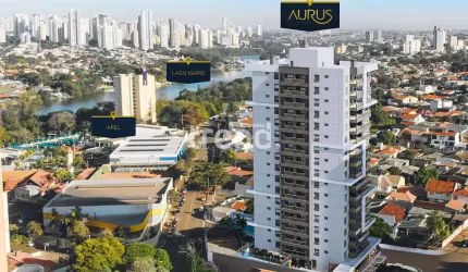 Apartamento à venda, Aurus,  Lançamento frente ao Lago Igapó, Jd Petrópolis, Londrina, PR