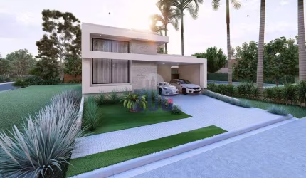 Casa à venda em Paulínia, Parque Brasil 500, com 3 suítes, com 219.49 m², Residencial Santorini