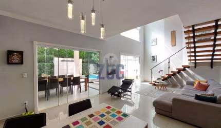 Sobrado à venda e para alugar em Campinas, Loteamento Parque dos Alecrins, com 3 suítes, com 260 m²