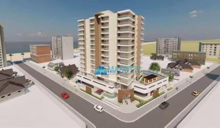 Apartamento com 1 dormitório à venda, 47 m² por R$ 255.000,00 - Caiçara - Praia Grande/SP