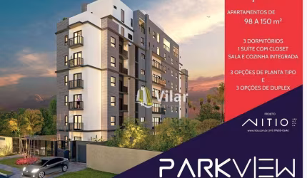 Apartamento com 3 dormitórios à venda, 98 m² por R$ 580.000 - Centro - Pinhais/PR