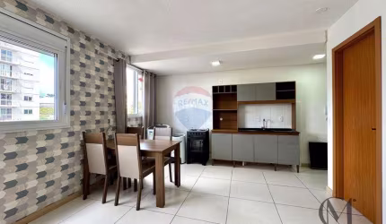 Apartamento prático de 26m² e semimobiliado no Cidade Nova