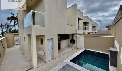 SOBRADOS EM CONDOMÍNIO FECHADO COM PISCINA PRIVATIVA, 100MTS DO MAR EM ITANHAÉM!!