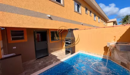 OPORTUNIDADE!! SOBRADO EM CONDOMÍNIO FECHADO LADO PRAIA COM PISCINA INDIVIDUAL EM ITANHAÉM!!