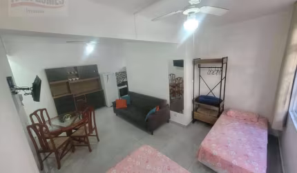 Kitnet com 1 dormitório à venda, 58 m² por R$ 285.000 - Pitangueiras - Guarujá/SP